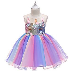 Princess Flapper Dress Party Costume Costume Girls' Movie Cosplay Cosplay Purple Dress Christmas Halloween New Year Polyester Lightinthebox