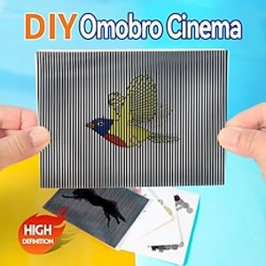 5pcs Omobro Cinema Set HD Children's Science Puzzle Card Suitable For Teaching Games Parties And Back-to-school Lightinthebox