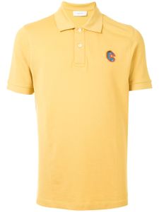 Cerruti 1881 short sleeve embroidered logo polo shirt - Yellow