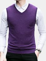 100% Woolen Sleeveless Casual Sweater