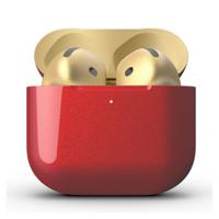 Merlin Craft Customized Apple Airpods 4 ANC Combo Red Gold Merlin Craft Customized Apple Airpods 4 ANC Combo Red Gold