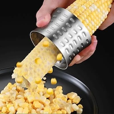 304 Stainless Steel Corn Peeling Artifact Household Creative Gadget Kitchen Dial Corn Shaver Peeling Thresher Machine miniinthebox