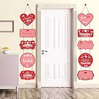 1pcs Valentine's Day Home Decoration Couplet Door Curtain For Valentine's Day Decorated Door Hanging Banner. miniinthebox - thumbnail