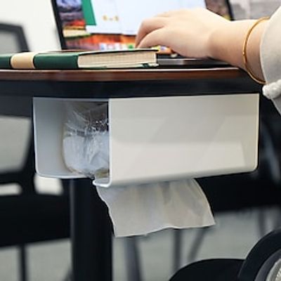 1PC Wall Mounted Paper Drawer Face Towel Box Wall Mounted Storage Toilet Wall Mounted Kitchen Napkins Non Perforated Paper Towel Box Lightinthebox