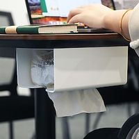 1PC Wall Mounted Paper Drawer Face Towel Box Wall Mounted Storage Toilet Wall Mounted Kitchen Napkins Non Perforated Paper Towel Box Lightinthebox - thumbnail