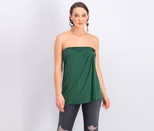 Womens Wrap Tube Top  Green