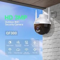 ESCAM QF300 IP Camera 3MP PTZ WIFI Dual Stream Wi-Fi Protected Setup Night Vision Outdoor Apartment Garden Support 128 GB miniinthebox - thumbnail
