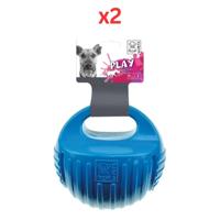 M-PETS Arco Ball Blue Dog Toy Large (Pack of 2)