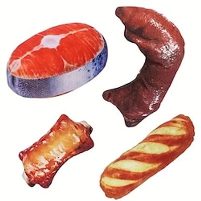 Interactive Durable Chew Toy for Dogs 1pc Food Design PetGrinding Teeth Squeak Plush Toy Lightinthebox