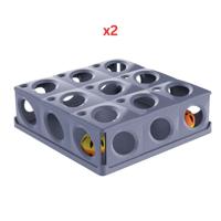 Georplast Tricky Interactive Cat Toy - Lightblue (Pack Of 2)