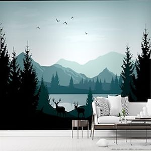 Art Deco 3D   Mural Scenery Nordic Style Map Suitable For Hotel Living Room Bedroom Home Decoration Comtemporary Classic Wall Covering miniinthebox