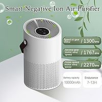 Smart Negative Ion Air Purifier with Germicidal Filter for Whole House Sterilization and Deodorization Lightinthebox - thumbnail