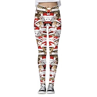 Santa Claus Leggings Jogger Pants Women's Christmas Christmas Christmas Eve Adults' Christmas New Year Eve Polyester Lycra Spandex Pants miniinthebox Santa Claus Leggings Jogger Pants Women's Christmas Christmas Christmas Eve Adults' Christmas New Year Eve Polyester Lycra Spandex Pants miniinthebox