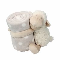 White Lamb Blanket Plush Doll Baby Soothing Doll Children Sleeping Toy Birthday Gift Lightinthebox - thumbnail