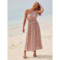 Folk One Shoulder Maxi Dress - thumbnail