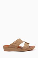 Cinghia Sandals in Matelassé Goatskin Leather - thumbnail