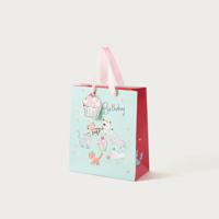 Eurowrap Printed Medium Gift Bag with Double Handles