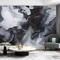 Black White Marble Wallpaper Roll Mural Wall Covering Sticker Peel and Stick Removable PVC/Vinyl Material Self Adhesive/Adhesive Required Wall Decor for Living Room Kitchen Bathroom Lightinthebox