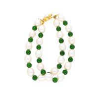 Sri Jagdamba Pearls Emerald Pearl Bracelet - JPAPR-19-168