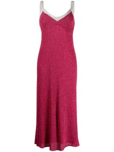 M Missoni knitted glitter midi-dress - PINK