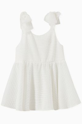 Textured Dress & Bloomers Set