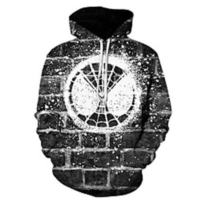 Men's Hoodie Color Block 3D Casual Streetwear Hoodies Sweatshirts  Gray Lightinthebox