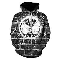 Men's Hoodie Color Block 3D Casual Streetwear Hoodies Sweatshirts  Gray Lightinthebox - thumbnail