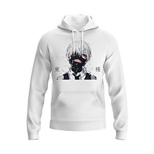 Inspired by Tokyo Ghoul Kaneki Ken Hoodie Anime 100% Polyester Pattern Harajuku Graphic Kawaii Hoodie For Unisex / Couple's miniinthebox