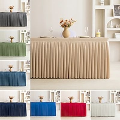 Meeting Room Tablecloth, Hotel Rectangular Dining Table Tablecloth, Fabric Business Exhibition Check-In Long Table Skirt Textured Tablecloth Lightinthebox Meeting Room Tablecloth, Hotel Rectangular Dining Table Tablecloth, Fabric Business Exhibition Check-In Long Table Skirt Textured Tablecloth Lightinthebox