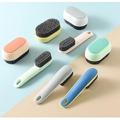 Contrast Color Shoe Brush Household Soft Hair Does Not Hurt Clothes Brush With Handle Does Not Lose Hair Decontamination Cleaning Brush Lightinthebox