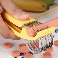 Kitchen Supplies Banana Slicer 304 Stainless Steel Ham Sausage Cutter Lightinthebox - thumbnail