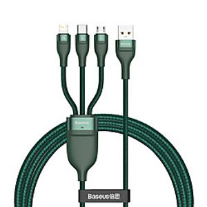 BASEUS Micro USB Lightning USB C Cable 3 In 1 Braided High Speed 5 A 1.2m(4Ft) Nylon For Xiaomi Huawei OnePlus Phone Accessory Lightinthebox