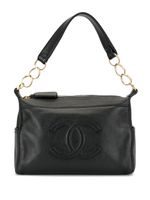 Chanel Pre-Owned 2004 CC embossed shoulder bag - Black