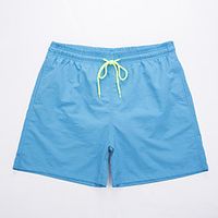 Men's Casual / Sporty Athleisure Cycling Quick Dry Breathable Sports Daily Beach Chinos Shorts Pants Solid Color Short Drawstring Elastic Waist White Black Blue Orange Green miniinthebox - thumbnail