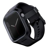 Uniq Monos 2-in-1 Strap with Hybrid Case for Apple Watch 45/44mm - Midnight Black