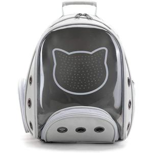 Nutrapet Petstranaut Backpack Bobble Cat Face Gray