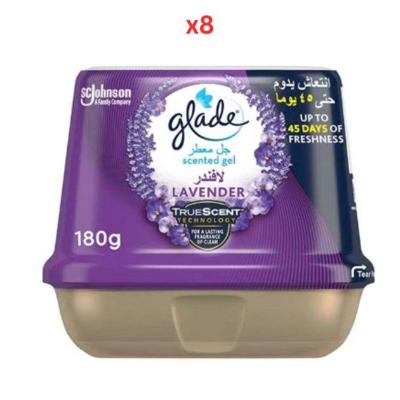 Glade Scented Gel Lavender 180 Gm Pack Of 8