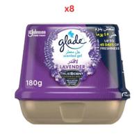 Glade Scented Gel Lavender 180 Gm Pack Of 8