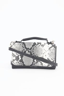 Womens Danni PVC Sling Handbag 11.5 H x 18 L x 3.5 W  Black