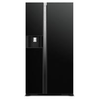 Hitachi Side By Side Refrigerator 573L Glass Black - RSX700GPUK04GBK