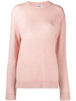 Jil Sander knitted long line jumper - PINK