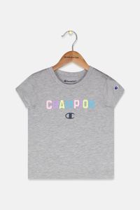 Toddler Girls Collegiate Ombre Logo T-Shirt  Oxford Grey Heather