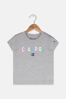 Toddler Girls Collegiate Ombre Logo T-Shirt  Oxford Grey Heather