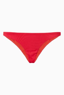 Marlon Bikini Bottoms in Textured Lycra