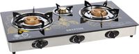 Krypton Triple Burner Glass Top Gas Stove - KNGC6060