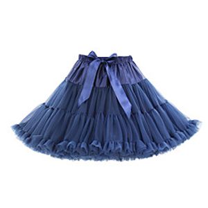 Women's Performance Homecoming Active Casual Short Skirts Solid Colored Layered Tulle Pleated Blue White Black miniinthebox