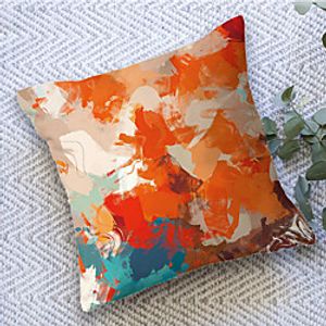 Double Side Cushion Cover 1PC Soft Decorative Square Throw Pillow Cover Cushion Case Pillowcase for Sofa Bedroom Livingroom Outdoor Superior Quality Machine Washable Outdoor Cushion for Sofa Couch Bed Chair Lightinthebox