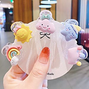 Children's Trumpet Catch Clip Ins Cartoon Rainbow Bangs Broken Clip Baby Does Not Hurt Hair Clip Girl Small Clip rubber band Jewelry miniinthebox