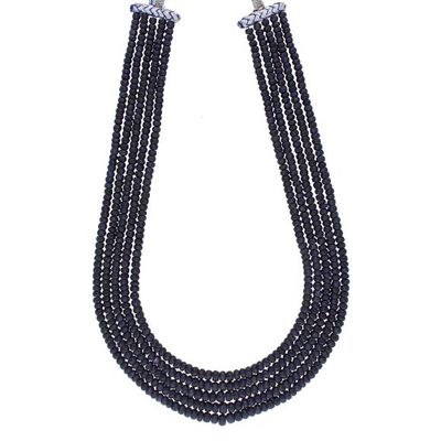 Sri Jagdamba Pearls Blue Sapphire Gemstones Necklace - JPJAN-20-297