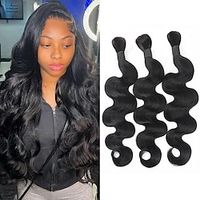 Body Wave Bulk Human Hair For Braiding Brazilian Natural Shades Hair Extensions No Weft Remy Human Hair Weaving 1Pc 10-28 Inch Lightinthebox - thumbnail